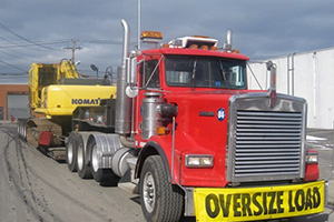 Truck Carrying Oversize Load